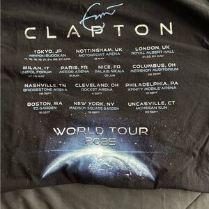 Eric Clapton World Tour 2025 T-Shirt